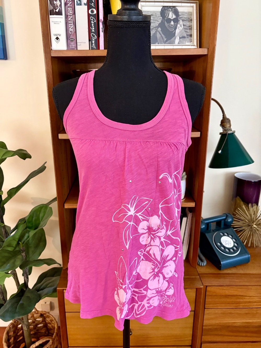 Honolua Wahine Women’s Pink Floral Tank Top